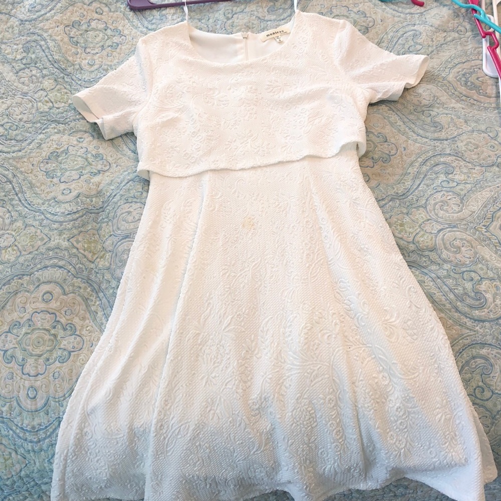 White floral dress